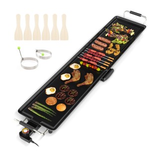 Costway Ηλεκτρική Πλάκα Teppanyaki 1800W με Αντικολλητική Επιφάνεια...
