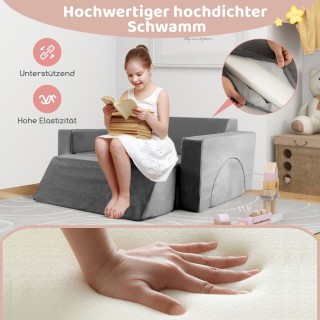 Costway Παιδικός καναπές με αφαιρούμενο κάλυμμα 105,5 x 101 x 48 ε... Costway Παιδικός καναπές με αφαιρούμενο κάλυμμα 105,5 x 101 x 48 ε...