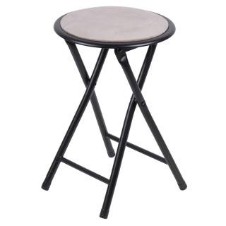 Galileo Πτυσσόμενο σκαμπό βελούδινης υφής 30x45 cm 5914225 Τυχαία Ε...