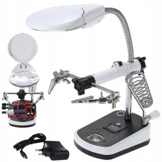 Verk Group Μεγεθυντικός Φακός με 10x Ζουμ και 5 LED για Συγκόλληση ...