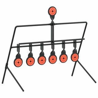 vidaXL Αυτόματος Στόχος από Ατσάλι, 38x20.5x33 εκ. - Μαύρο χρώμα 42...