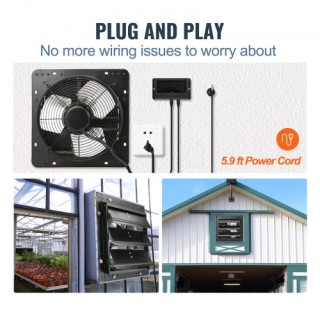 VEVOR Ανεμιστήρας Εξαερισμού 305 mm με Τηλεχειριστήριο Τοίχου EC B... VEVOR Ανεμιστήρας Εξαερισμού 305 mm με Τηλεχειριστήριο Τοίχου EC B...