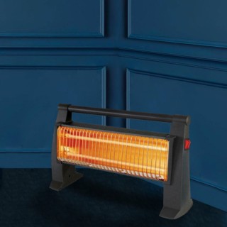 KUMTEL Φορητή Θερμάστρα Χαλαζία Kumtel 1200W με Υπέρυθρη Θέρμανση 0...