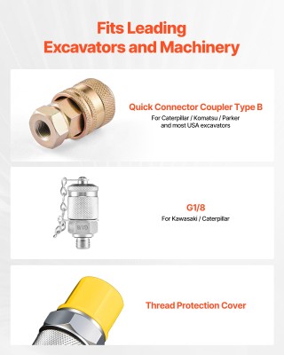 VEVOR Ψηφιακό Σετ Ελέγχου Υδραυλικής Πίεσης 0-10,000 PSI/0-700 Bar ...