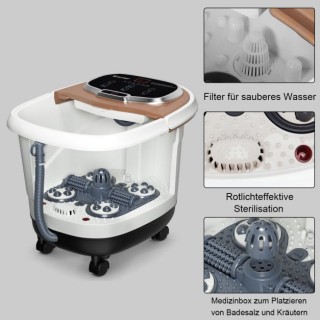 Ηλεκτρική Συσκευή Μασάζ Ποδιών Χρώματος Καφέ COSTWAY EP24368DE-CF Ηλεκτρική Συσκευή Μασάζ Ποδιών Χρώματος Καφέ COSTWAY EP24368DE-CF