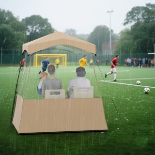 Costway Διαφανές Σκηνή Sportzelt με Ανθεκτικό Πλαίσιο και Θήκη Μετα...