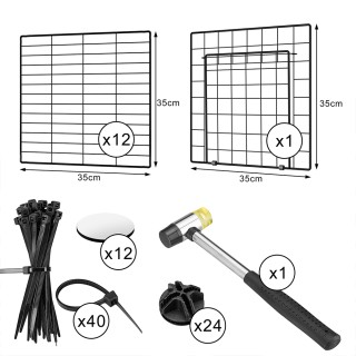 BAKAJI  Περίβλημα Μικρών Ζώων με Ανοιγόμενη Πόρτα για Χάμστερ Κουνέ...