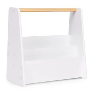 Ecotoys Παιδική Βιβλιοθήκη Montessori, Διπλό Λευκό Ράφι Οργάνωσης Β... Ecotoys Παιδική Βιβλιοθήκη Montessori, Διπλό Λευκό Ράφι Οργάνωσης Β...