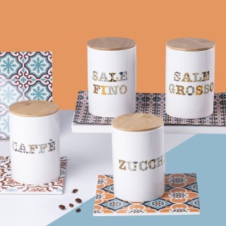 Villa DEste  Βarattolo λεπτό αλάτι 750 ml από γρανίτη με καπάκι από...