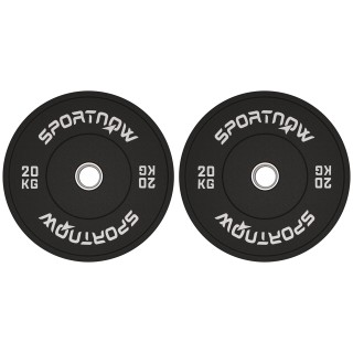 SPORTNOW Σετ 2 Δίσκοι Βάρους 20kg από Καουτσούκ με Τρύπα 2/5 cm γι... SPORTNOW Σετ 2 Δίσκοι Βάρους 20kg από Καουτσούκ με Τρύπα 2/5 cm γι...