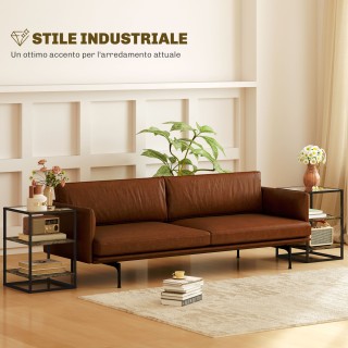 HOMCOM Σετ 2 Τραπεζάκια Καθιστικού με 3 Επίπεδα από Ξύλο και Μέταλ... HOMCOM Σετ 2 Τραπεζάκια Καθιστικού με 3 Επίπεδα από Ξύλο και Μέταλ...