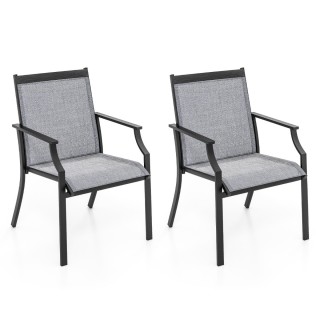 Costway  Σετ 2 Καρεκλών Βεράντας με Ευρύχωρο Κάθισμα και Ανθεκτικό ...