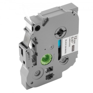 VEVOR Συσκευασία Ταινιών Ετικετογράφου 4 Τεμαχίων 12 mm Μαύρο σε Λε...