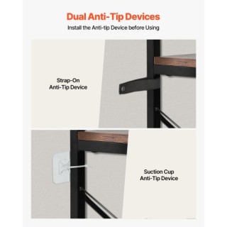 VEVOR Βιβλιοθήκη Γωνίας 6 Επιπέδων με Πόρτες και L-Σχήματος Ράφι ZL...