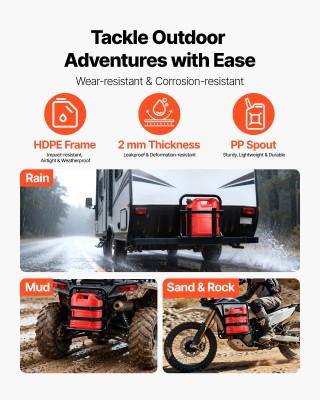 VEVOR Κόκκινο Δοχείο Καυσίμου 19L με Στόμιο, Ασφαλές & Στεγανό, 4 Τ... VEVOR Κόκκινο Δοχείο Καυσίμου 19L με Στόμιο, Ασφαλές & Στεγανό, 4 Τ...