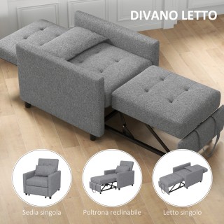 HOMCOM Πολυθρόνα Κρεβάτι Μονή με 4 Ρόδες και Ρυθμιζόμενη Πλάτη και... HOMCOM Πολυθρόνα Κρεβάτι Μονή με 4 Ρόδες και Ρυθμιζόμενη Πλάτη και...