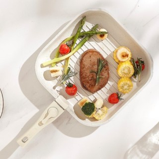 VEVOR Σετ Μαγειρικών Σκευών 17 Τεμαχίων Λευκό Γρανίτη Αντικολλητικό...