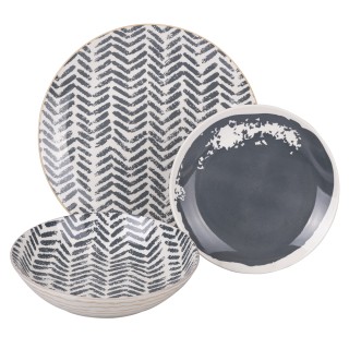 Villa DEste  Σετ πιάτων πορσελάνης 18 τεμαχίων για 6 άτομα διάφορα ...