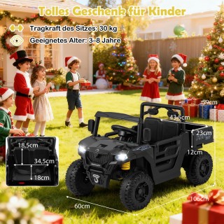 Costway Ηλεκτροκίνητο Παιδικό Αυτοκίνητο 12V με Ηλεκτρική Ανατρεπόμ...