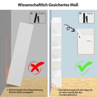 Ξύλινη Βιβλιοθήκη με 10 Ράφια 38 x 21,5 x 149,5 cm Χρώματος Λευκό C... Ξύλινη Βιβλιοθήκη με 10 Ράφια 38 x 21,5 x 149,5 cm Χρώματος Λευκό C...