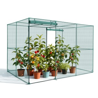 VEVOR Ανθεκτικό Σκηνικό Προστασίας Φυτών 2.9 x 1.94 x 1.94 μ με Φερ...