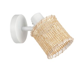 Ostaria Μεταλλικό Σποτ Μπαμπού Μαχίνα Λευκό Φυσικό - Μπαμπού Πιστοπ...