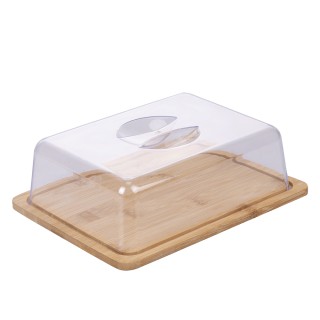 Galileo Πιατέλα τυριών από μπαμπού με πλαστικό καπάκι PS 242x188x75... Galileo Πιατέλα τυριών από μπαμπού με πλαστικό καπάκι PS 242x188x75...