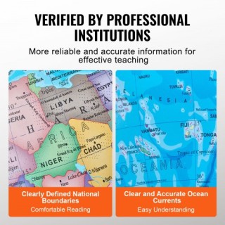 Περιστρεφόμενη Υδρόγειος Σφαίρα VEVOR με Βάση, 33 εκ, Εκπαιδευτική ... Περιστρεφόμενη Υδρόγειος Σφαίρα VEVOR με Βάση, 33 εκ, Εκπαιδευτική ...