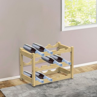 BAKAJI Ξύλινη Κάβα από Φυσικό Μπαμπού με 12 Θέσεις Μπαρ για Μπουκά... BAKAJI Ξύλινη Κάβα από Φυσικό Μπαμπού με 12 Θέσεις Μπαρ για Μπουκά...