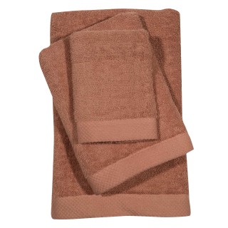 DAS HOME Σετ Πετσέτες 3τεμαχίων Best 0654 Τερακότα 530708180654 DAS HOME Σετ Πετσέτες 3τεμαχίων Best 0654 Τερακότα 530708180654
