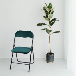 Galileo Πτυσσόμενη καρέκλα εξοικονόμησης χώρου με βελούδινη υφή σε ...