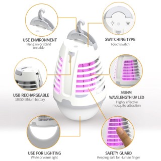 BAKAJI Ηλεκτρική Εντομοπαγίδα Φακός LED Κατασκήνωσης Αντικουνουπική... BAKAJI Ηλεκτρική Εντομοπαγίδα Φακός LED Κατασκήνωσης Αντικουνουπική...