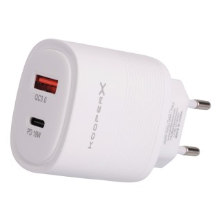 Kooper Φορτιστής USB-C με δύο Θύρες Kooper X 5913685 Kooper Φορτιστής USB-C με δύο Θύρες Kooper X 5913685