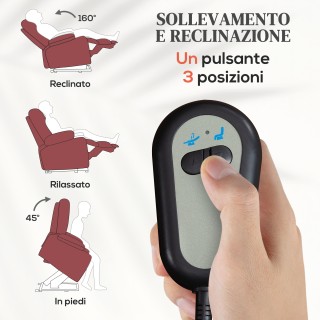 HOMCOM Πολυθρόνα Ανύψωσης Ανακλινόμενη με Υποπόδιο και Τηλεχειριστ... HOMCOM Πολυθρόνα Ανύψωσης Ανακλινόμενη με Υποπόδιο και Τηλεχειριστ...