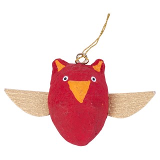 Villa DEste  Σετ 3 κουκουβάγιες με φτερά από χαρτοπολτό XMas Paper ...