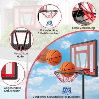 Costway Πισίνα Μπασκετόμπαλα εξωτερικού χώρου Μπασκετική βάση 115-1... Costway Πισίνα Μπασκετόμπαλα εξωτερικού χώρου Μπασκετική βάση 115-1...