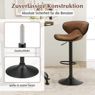 Costway Σετ 2 Μπαρ Σκαμπό με Περιστροφή 360° και Ρυθμιζόμενο Ύψος J... Costway Σετ 2 Μπαρ Σκαμπό με Περιστροφή 360° και Ρυθμιζόμενο Ύψος J...