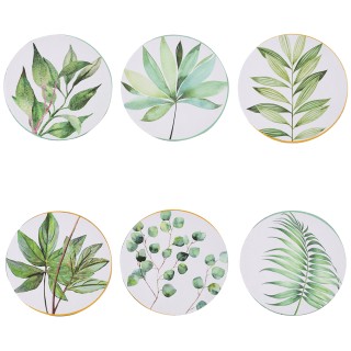 Villa DEste Σετ 6τμχ Πιάτο βάσης 33 εκ. από πλαστικό PP, σχέδιο tr... Villa DEste Σετ 6τμχ Πιάτο βάσης 33 εκ. από πλαστικό PP, σχέδιο tr...