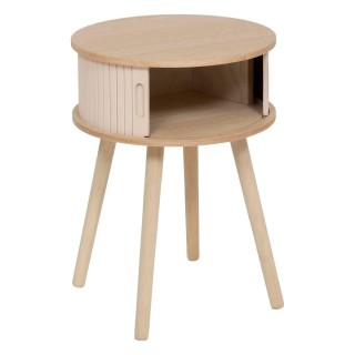 Κομοδίνο Nysos 2 Πόρτες σε Κρεμ Απόχρωση – 54 x 40 x 40 cm 206052A ...