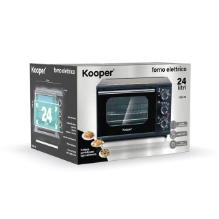 Kooper Ηλεκτρικός φούρνος 24 L σκληρυμμένο γυαλί 1300W μαύρο Kooper... Kooper Ηλεκτρικός φούρνος 24 L σκληρυμμένο γυαλί 1300W μαύρο Kooper...
