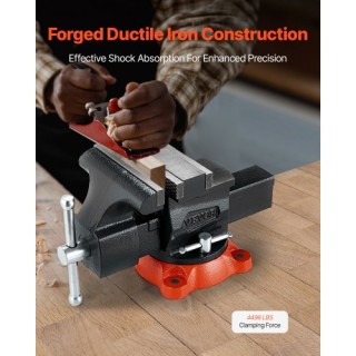 VEVOR Πολυλειτουργική Αντιστρεπτή Μέγγενη 5.5 από Εύκαμπτο Σίδηρο μ...