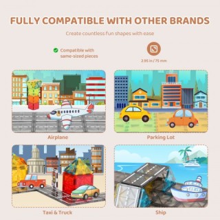 VEVOR Μαγνητικά Πλακίδια Κατασκευής 56 Τεμ 3D Σετ για Παιδιά JTMNK... VEVOR Μαγνητικά Πλακίδια Κατασκευής 56 Τεμ 3D Σετ για Παιδιά JTMNK...