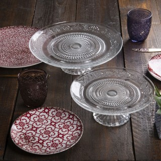 Galileo Γυάλινη Ανυψωμένη Βάση 30xh9 εκ. κλασικό στυλ Sibilla 5919560