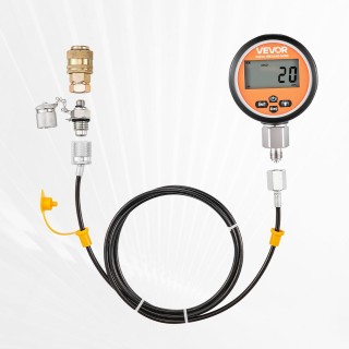 VEVOR Ψηφιακό Σετ Ελέγχου Υδραυλικής Πίεσης 0-10,000 PSI/0-700 Bar ...