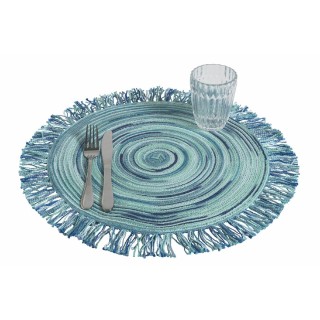 Villa DEste Σετ 6 τμχ Στρογγυλό σουπλά 44 εκ. με κρόσσια από πολυε... Villa DEste Σετ 6 τμχ Στρογγυλό σουπλά 44 εκ. με κρόσσια από πολυε...