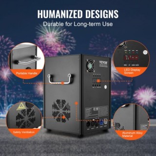 VEVOR Μηχανή Ψυχρών Σπινθήρων 700W 2-5M Σκηνή DJ Γάμου Εκδήλωσης Πά...