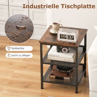 Costway Βοηθητικό Τραπέζι με Μεταλλική Δομή και Βιομηχανικό Σχεδια... Costway Βοηθητικό Τραπέζι με Μεταλλική Δομή και Βιομηχανικό Σχεδια...