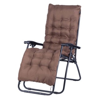 BAKAJI  Καρέκλα Πολυθρόνα Κήπου Με Μαξιλάρι Βαρύτητας Μηδέν Πτυσσόμ...