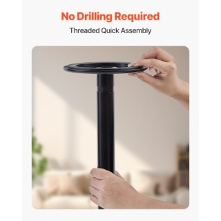 VEVOR Μαύρος Πόλος Μεταφοράς Δαπέδου-Οροφής 300 Λίβρες για 7-10 Πόδ...