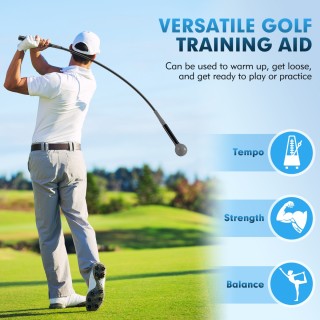Costway Προπονητής Κινήσεων Γκολφ με Βάρος για Ενίσχυση Τεχνικής SP...